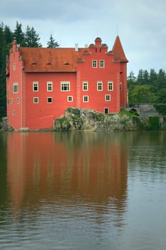The red State Chateau named Cervena Lhota (Czech Republic, Eastern Europe)