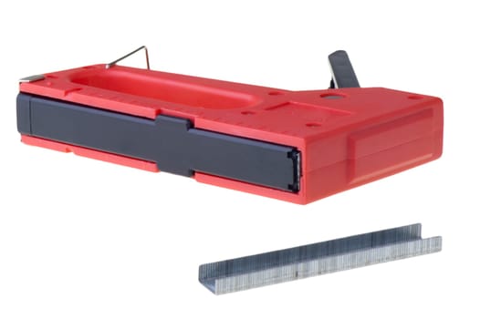 A red firing points on a white background
