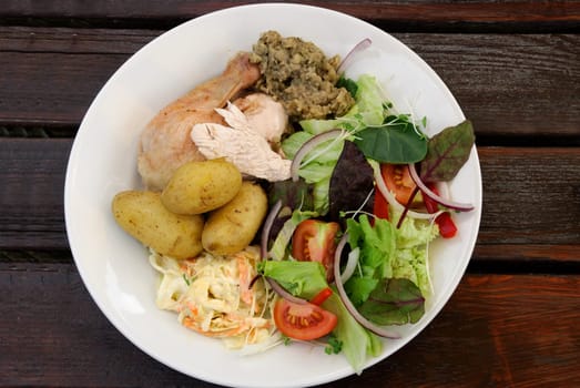 dish of potato vegetables and meat in Cornwall