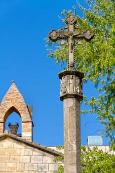 Monastery of Santa Maria de Poblet, Catalonia, Spain cross