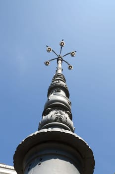 lamp post in the main square of Genoa