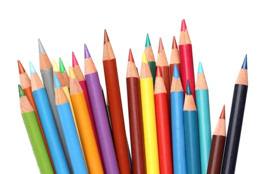 Group of color pencils