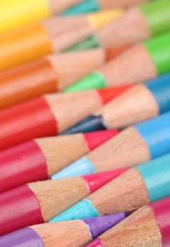 Group of color pencils