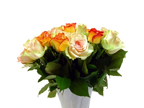 a bouquet of roses