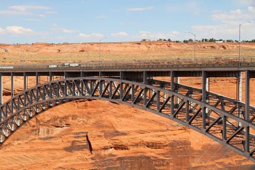Glen canyon dam bridge, USA