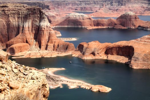 Lake Powell and Glen Canyon in Arizona, USA