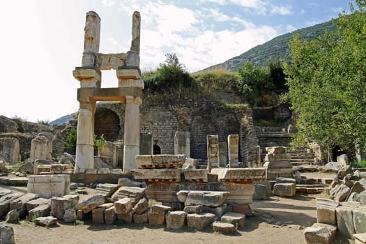 An ancient temple in Ephesus