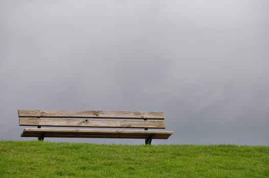 Wooden bench
