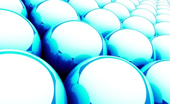 Magic Matrix Balls Background - Blue