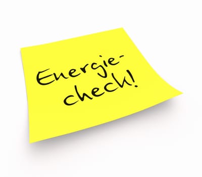 Sticky notes - energy check!