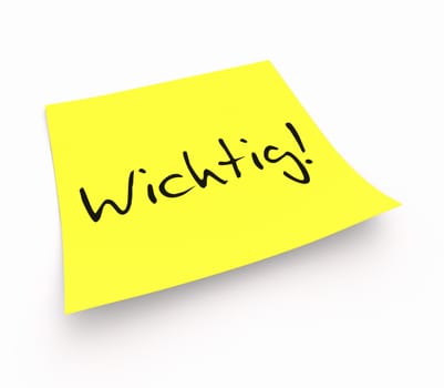 Sticky notes - Important!
