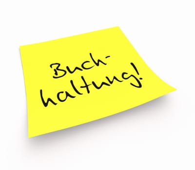 Sticky notes - accounting!