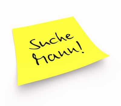 Notes - Looking for a man!