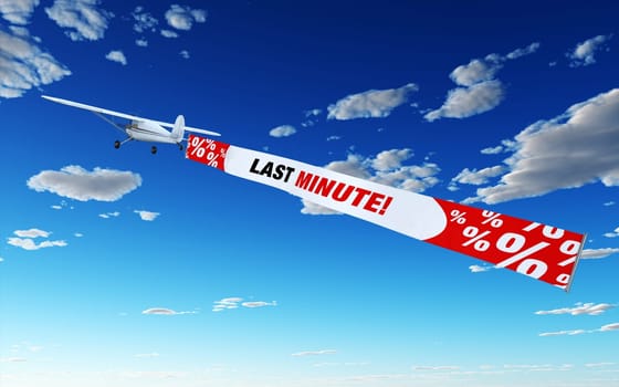 Airplane with banner - Last Minute!