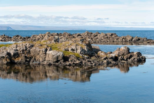 Landscape on the Vatnsnes peninsula in Iceland