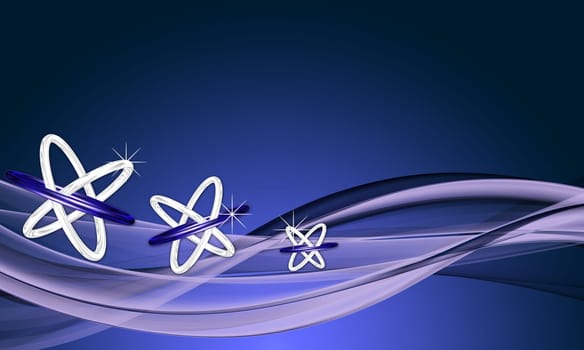 A Abstract company ticket on gradient background