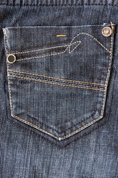 fragment of jeans with pocket, can be used as a background