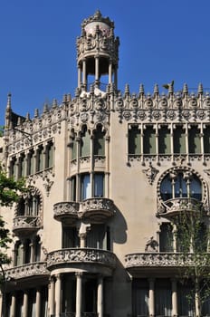 The Casa Lleo Morera was constructed in 1864, but renovated in 1902, designed by Lluis Domenech i Montaner. In 1906 it received an award for the best building of the year from the Barcelona City Council.