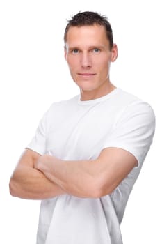 Studio shot of a young man