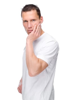 Studio shot of a young man