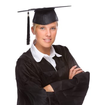 Young and smiling college graduate