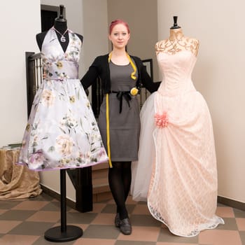 Young fashion designers in their studio
