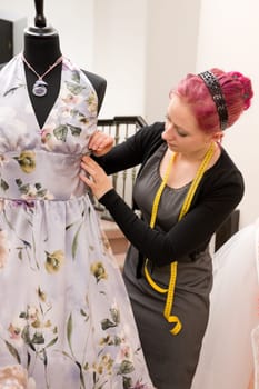 Young fashion designers in their studio