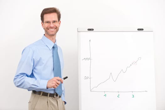 Middle-aged businessman in office