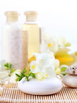 Still life - Luxury soap for wellness and spa