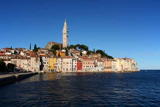 Overall view of the city of Rovinj (Croatia)
