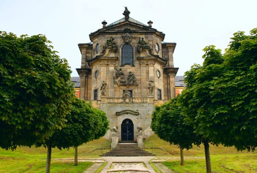 State baroque castle and hospital Kuks in Czech Republic (Eastern Europe)