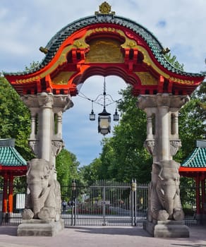 berlin zoo entrance gate germany