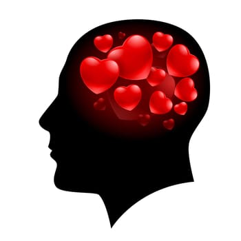 A Man with Hearts in his head and Valentine love on his mind
