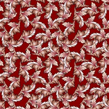 Abstract illustration of Autumn leaves background for seasonal design.