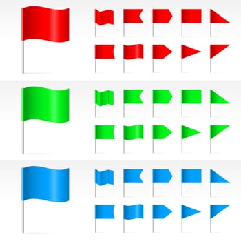 Set of simple Banners. Illustration on white background