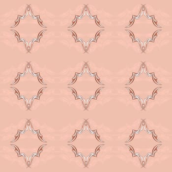 Vintage Pattern. illustration on pink background for design