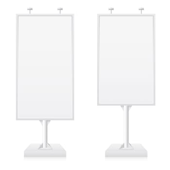 Billboards with place for your text. Illustration on white background