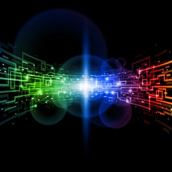 Internet concept, technology-style background. Illustration for design