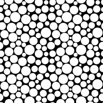 Black and White Bubble background. Illustration for design