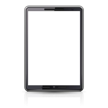 Computer Tablet. Illustration on white background for design