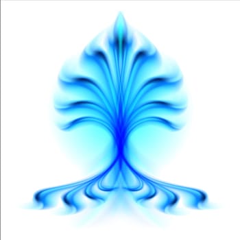 Fire flower. Illustration isolated over white background