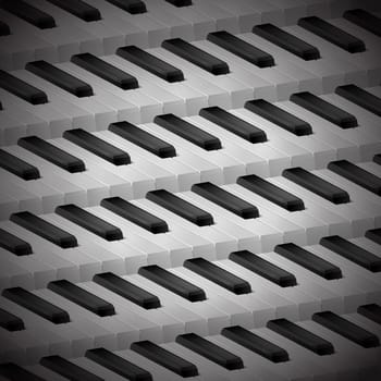 Background of piano keys. Illustration for design