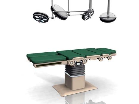 the surgical table