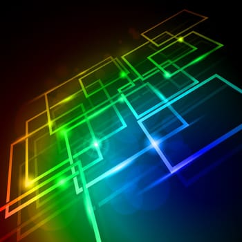 Internet concept, communication, technology-style background. Abstract illustration for design
