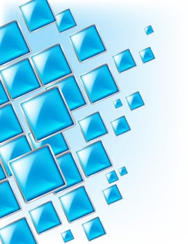 Square background abstract of techno style. Illustration for design.