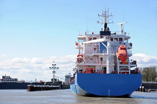 Ship from behind