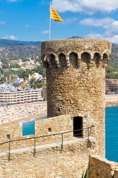 Tower Tossa de Mar, Spain, resorts typical Catalan