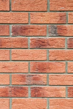 vertical background or texture of a brick wall