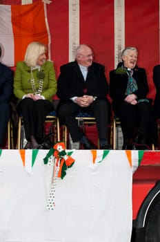 MALLOW, IRELAND - MARCH 17: unidentified jury at the St. Patrick&#039 s day on March 17, 2012 in Mallow, Ireland. This national Irish holiday takes place annually in March, event was held during the afernoon of March 17th 2012.