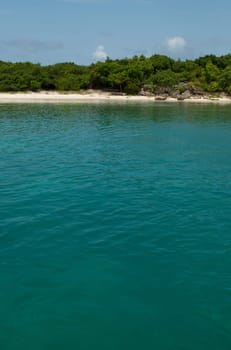 stunning deserted beach in Antigua, Caribbean
